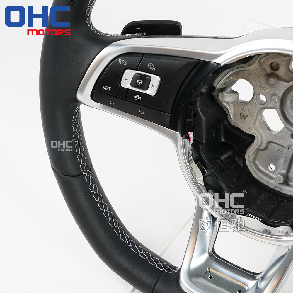 Applicable to Volkswagen GTI MK7.5Jetta Passat golf Touareg full leather steering wheel old modified