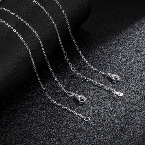 Taobao silver-plated women's cross chain O-shaped necklace for women, Korean version of Korean jewelry wholesale, retro jewelry for women