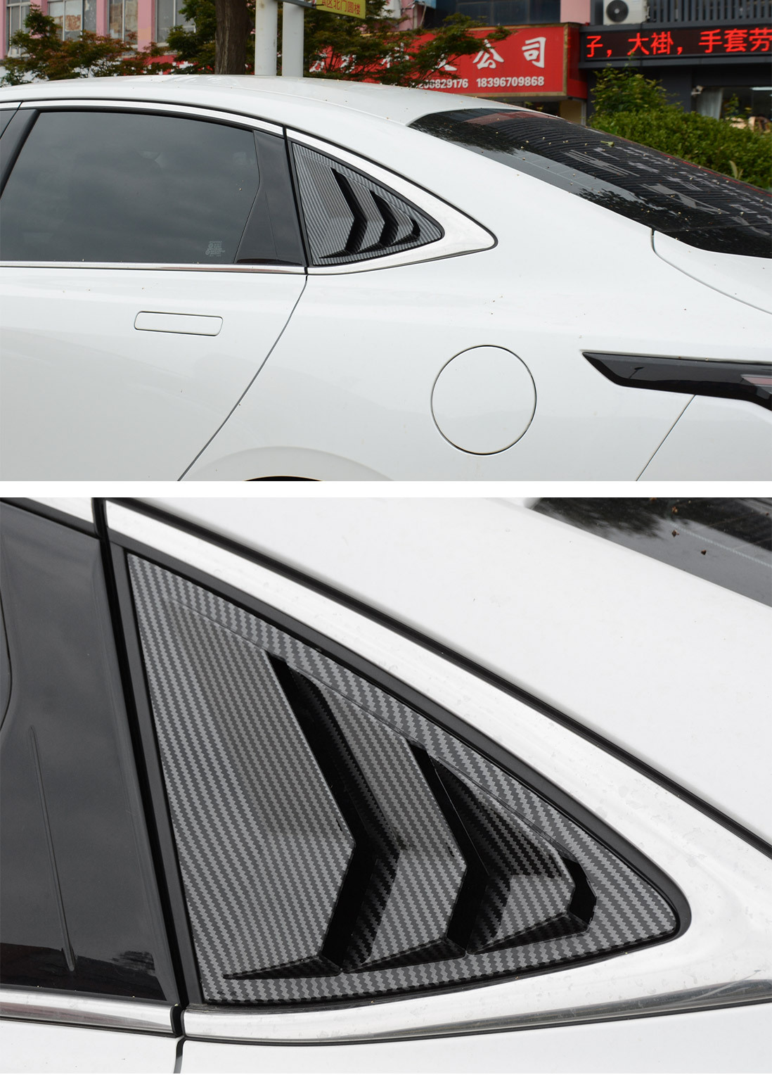 24-25 Models Changan Third-Generation Eado Blinds Window Decoration Stickers for Rear Side Triangle Windows, Eado Modification Parts