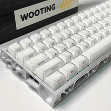 冰晶wooting机械键盘136键小全键PC双色注塑水晶果冻侧刻键帽通用