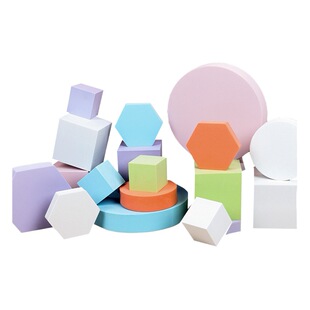 Cube photography props ins Internet celebrity white geometric three-dimensional shooting props decoration decoration decoration photography platform