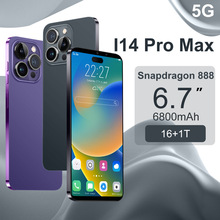新款i14promax智能手机1+8G安卓8.1外贸跨境手机6.7寸type-c接口