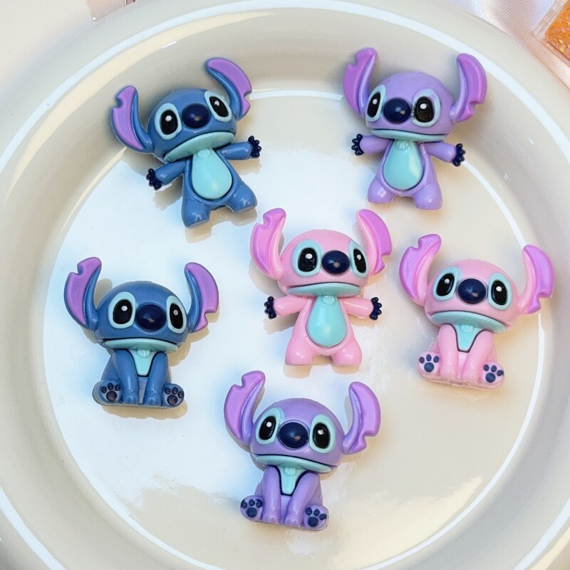穴付き漫画ステッチ立体かわいいゴムビーズ diy 携帯電話チェーンジュエリーアクセサリービーズペンアクセサリー卸売|undefined