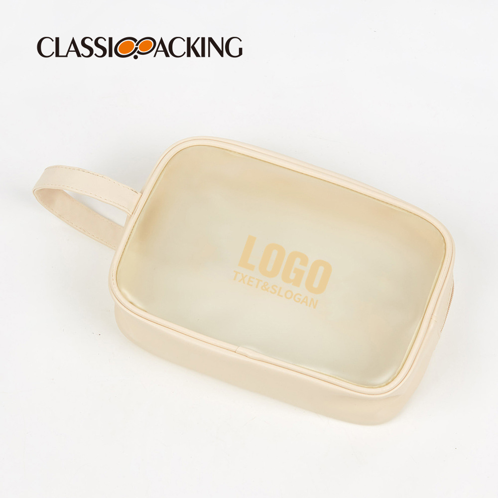 Simple ins transparente bolsa de cosméticos esmerilado PVC baño natación cuidado de la piel bolsa de almacenamiento de gran capacidad bolsa de lavado portátil