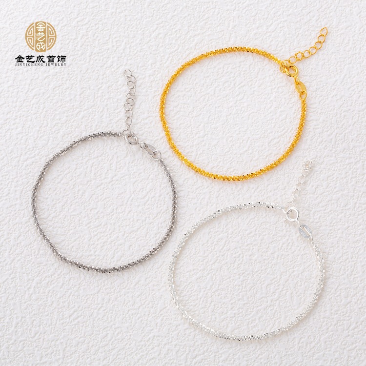 s925 Sterling Silver Bracelet Women's Genuine Light Luxury Retro Niche Design Gympani Simple High-end Summer Style