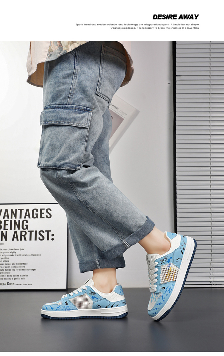 Atmungsaktive Mesh-Markenschuhe für Herren im Sommer, hochwertige und vielseitige Freizeitschuhe für Jugendsportarten, die die Körpergröße erhöhen, weiße Trendschuhe_voghion.com