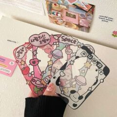 Original Graffiti Style Tangtang Puppy Cartoon Card Sleeve Card Brick Gukagu ​​Disk Desktop Protection Card Film Card Sleeve