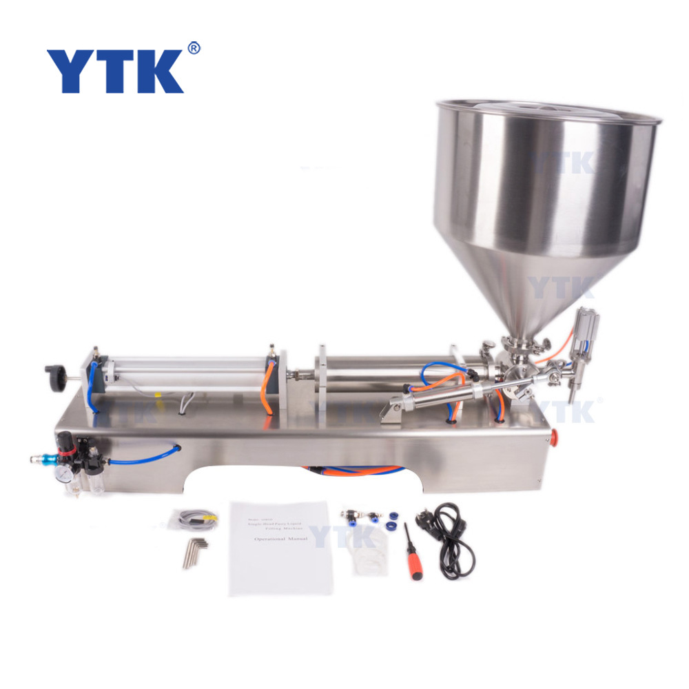 YTK 气动单头膏液灌装机 消毒剂酒精洗手液肥皂瓶灌装分装机