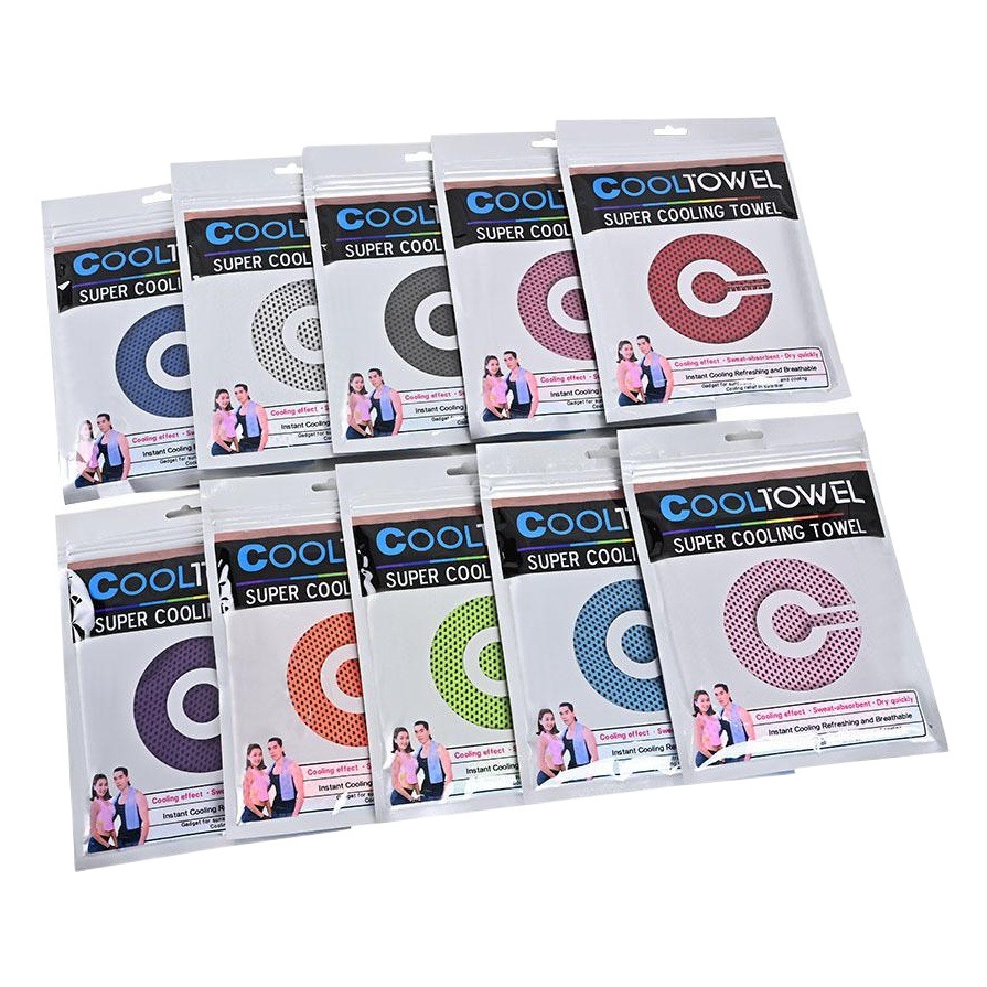 Summer fitness running cooling ice towel wholesale outdoor sports quick-drying towel two-color cold ice towel logo