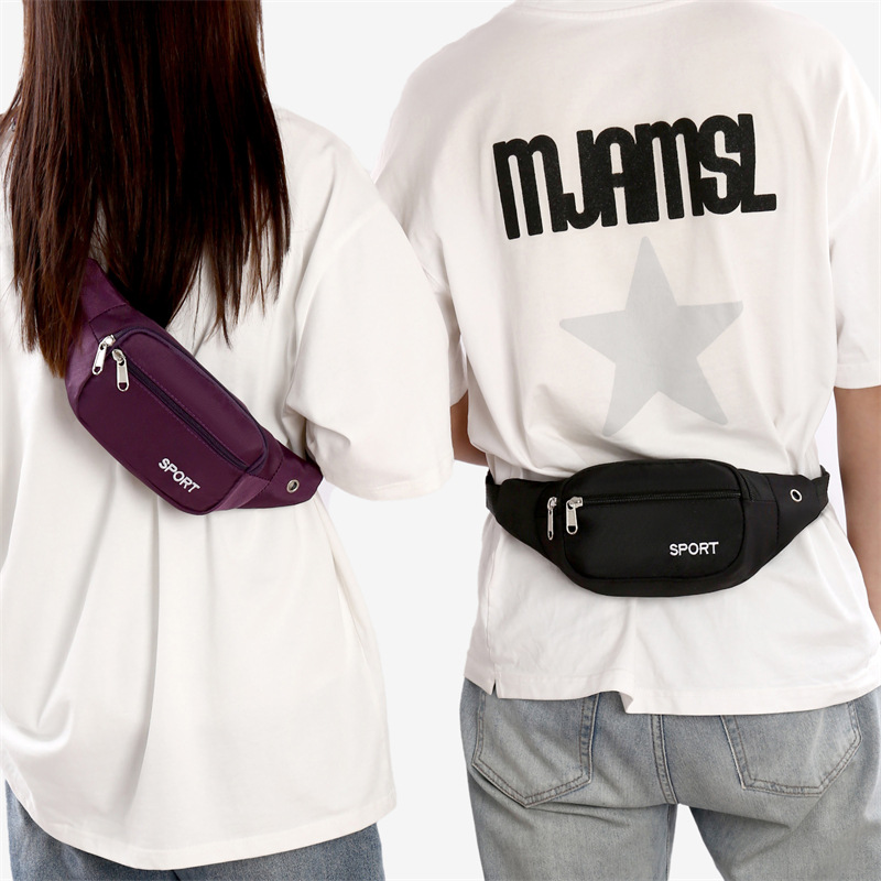 Bolso de tendencia coreano para mujeres bolso de cintura casual versátil, bolso de pecho de viaje casual multicapa de gran capacidad. image 3
