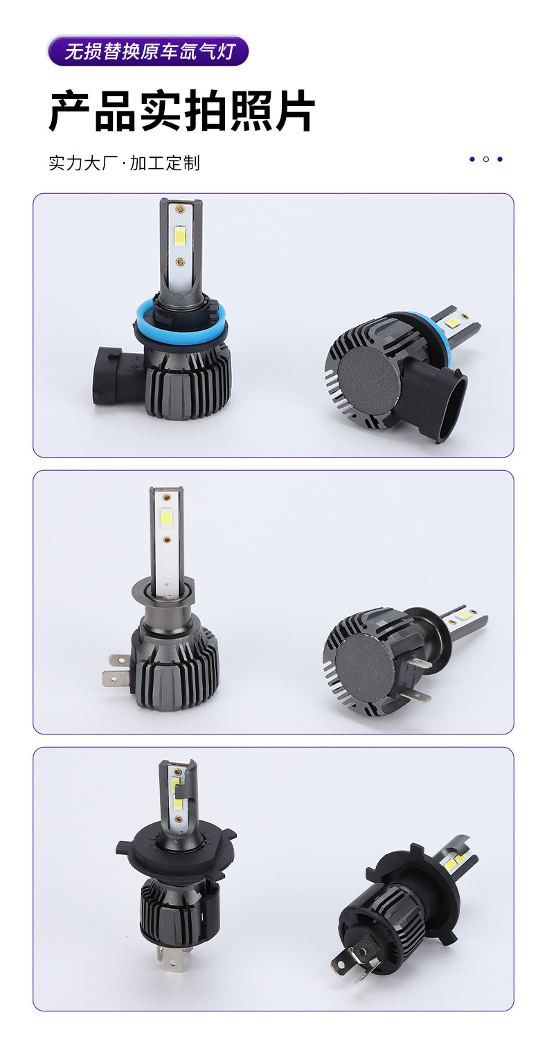 Wholesale car LED headlights 40W high-power H4 LED modified car headlights universal 12V bulbs for trucks
