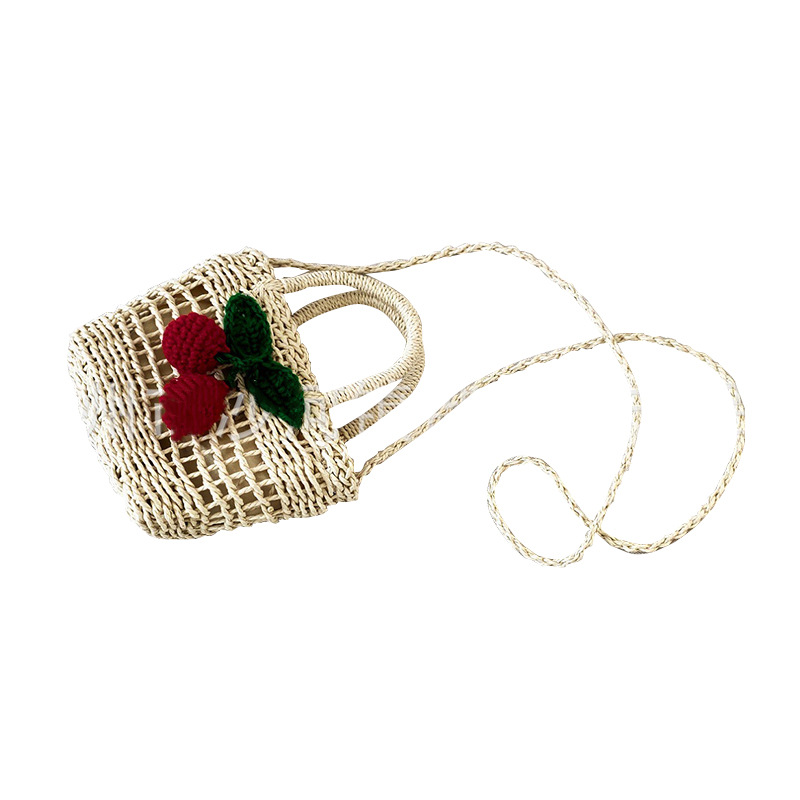 Straw handheld shoulder bag, small beach hand loop bag, one-shoulder bag, factory direct supply 5