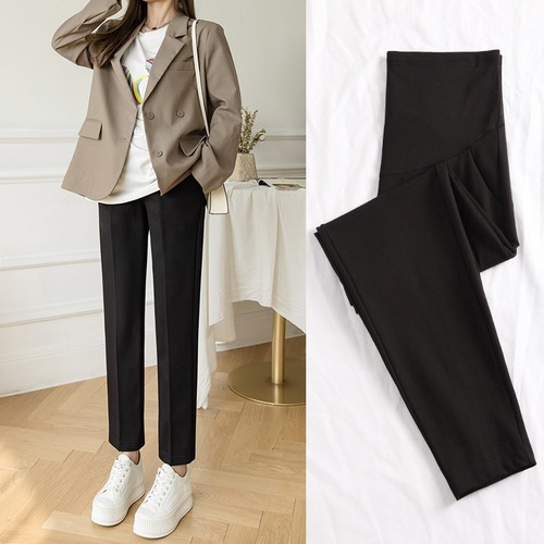 Maternity pants, spring and autumn outer wear suit pants, wide-leg pants, spring and summer thin casual straight-leg pants, maternity wear manufacturers