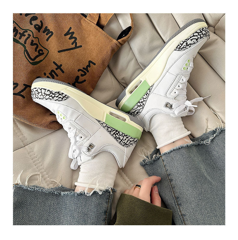 2023 Frühjahr neue Luftkissen-Sportschuhe männliche und weibliche Studenten Basketballschuhe Nische lässige kleine weiße Schuhe Paar Laufschuhe_voghion.com