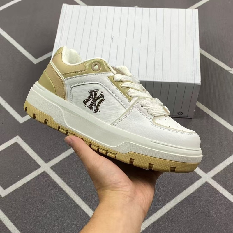 莆田ハイバージョン MLB カップル新入生靴 NY レトロファッションカジュアルスニーカー厚底スポーツシューズ|undefined