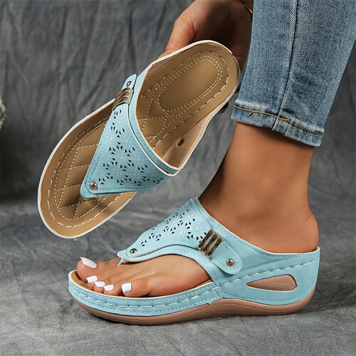 Comfortable Arch Women's Wedge Flip Flops Comfortable