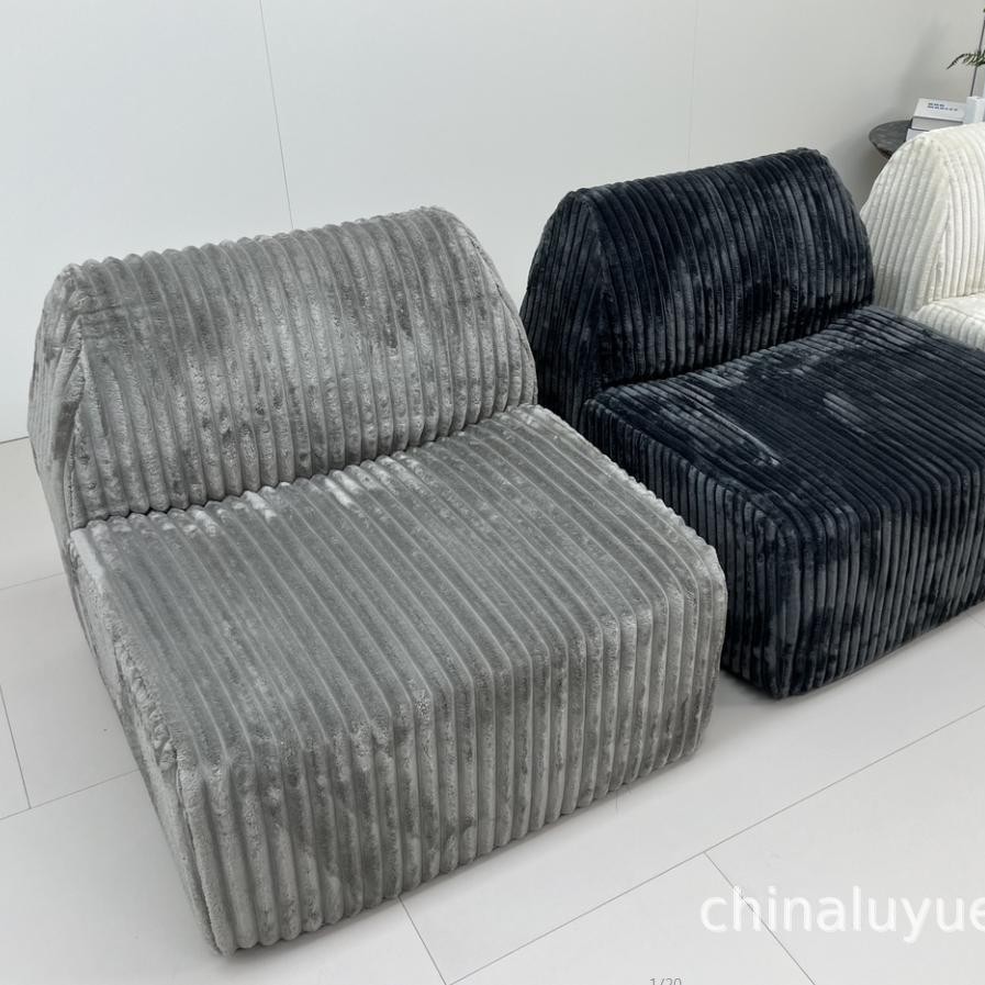 Compresión de comercio exterior vacío envuelto tela esponja sofá integral moldeo moderno casual sofá silla individual image 1