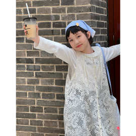 女童时尚连衣裙2026秋季新款儿童韩版无袖蕾丝裙中大童春秋公主裙
