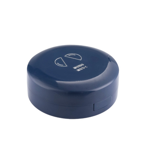 Japanese round portable seven-day double-layer medicine box with medicine cutter for one week portable mini medicine storage box wholesale