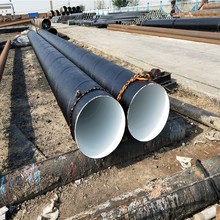 外黑内白环氧螺旋管 8710环氧钢管 滨州灌溉输水管道钢管