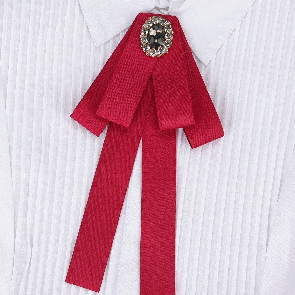 Modische Schleifen-brosche Mit Strass Für Damen_voghion.com