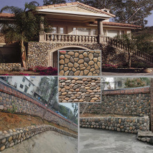 文化石别墅外墙砖庭院室外仿古人造鹅卵石乡村自建房户外围墙瓷砖