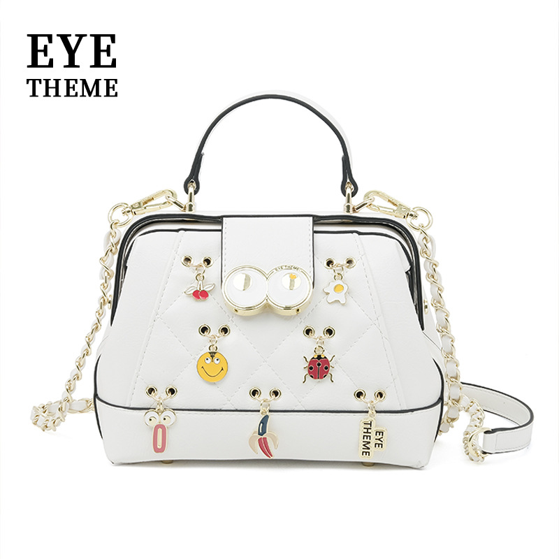 2025 mujer PU diseño de moda bolso de mujer bordado rombo suave bolso de mano 2769 #