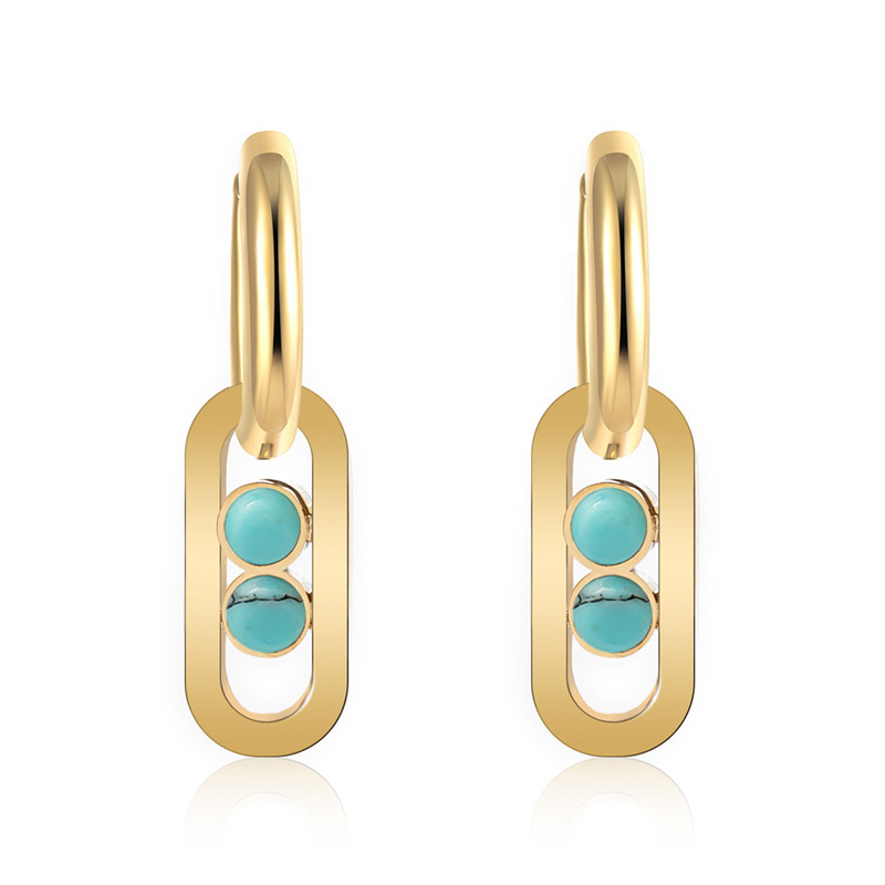 Oferta especial experiencia europea y americana joyería de acero titanio vacío galvanoplastia no decoloración no alérgica joyería pendientes collar fábrica al por mayor