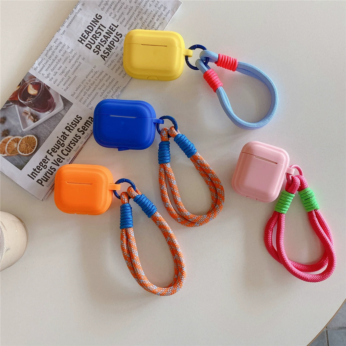 Silicone bracelet for Apple AirPodsPro2 generation Bluetooth headset protective cover Apple 123 headset shell simple