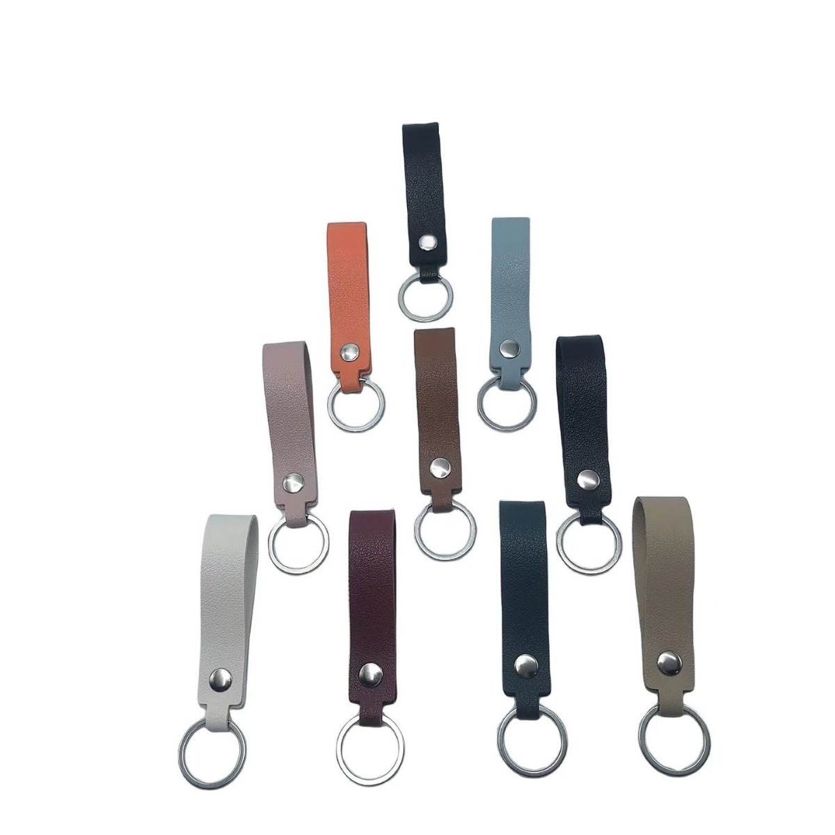 Clavera de cuero de doble cara colgante accesorios accesorios de bolsas accesorios de tendencia simple llavera de automóviles accesorios