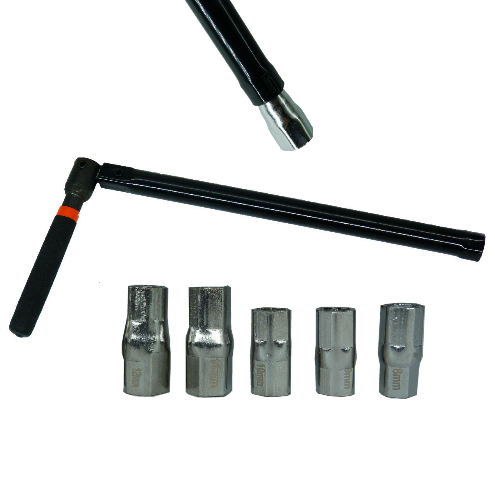 可鸿工具套筒扳手组套工厂管子扳手水龙头维修手动工具8-13mm