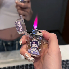 Kulomi Waterproof Cartoon Creative Lighter White Transparent Lighter Sanrio Lighter Gift for Women