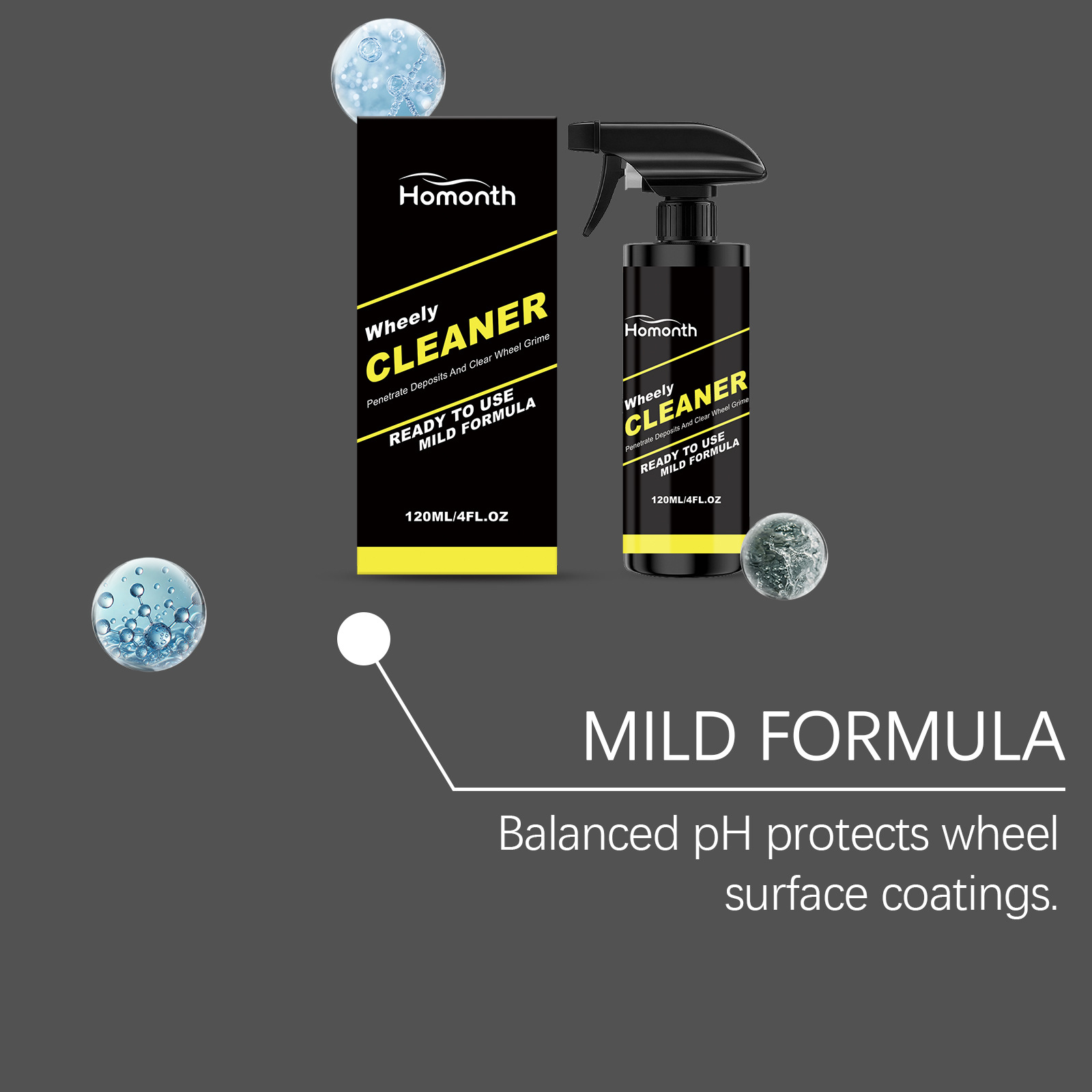 HOMONTH wheel hub cleaner: for wheel hub surface maintenance, polishing, rust removal, stain removal, and to restore shine and luster to the paint