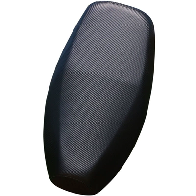 Electric Vehicle Seat Cover, Motorcycle Seat Cover, Waterproof and Sun-Proof, Yaeidima Electric Vehicle Seat Cover, Universal Leather for All Seasons (Motorcycle cushion) - carbon-fiber-leather-s-size-black