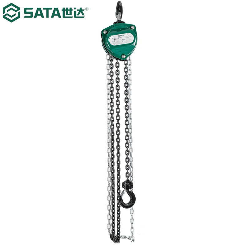 世达（SATA）重型手拉葫芦1公吨3米 97861高强度软吊钩手扳葫芦97