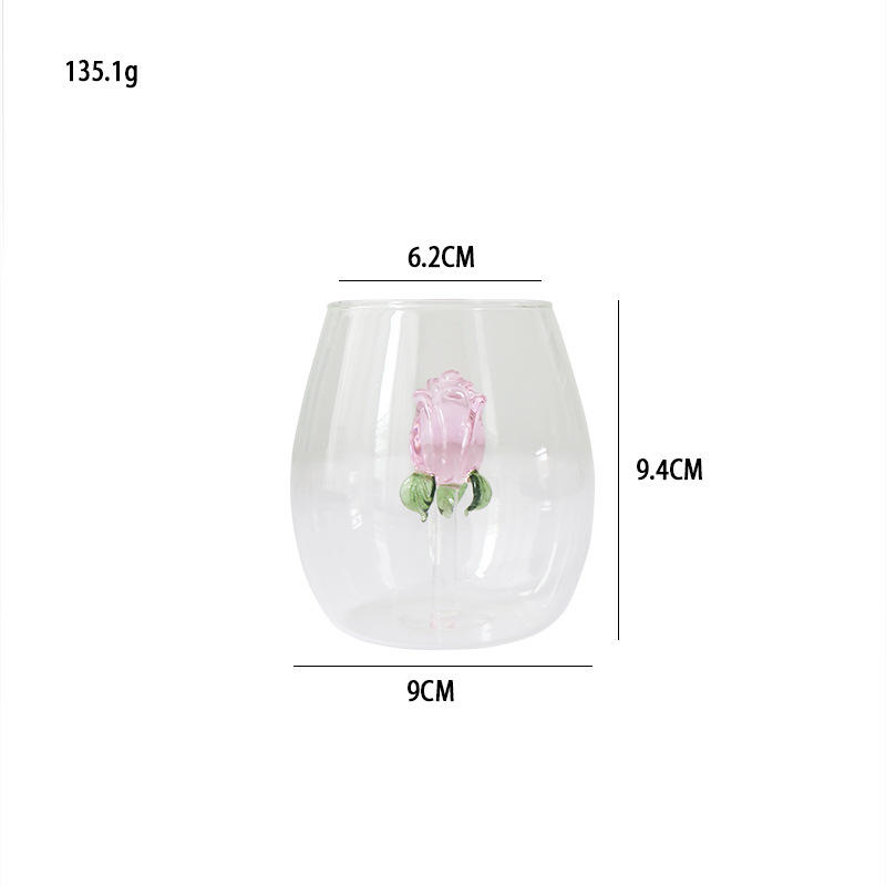 Taza de diseño de vidrio en forma de huevo creativo Taza de agua especial Taza de leche de punto ondulado Taza de jugo Simple