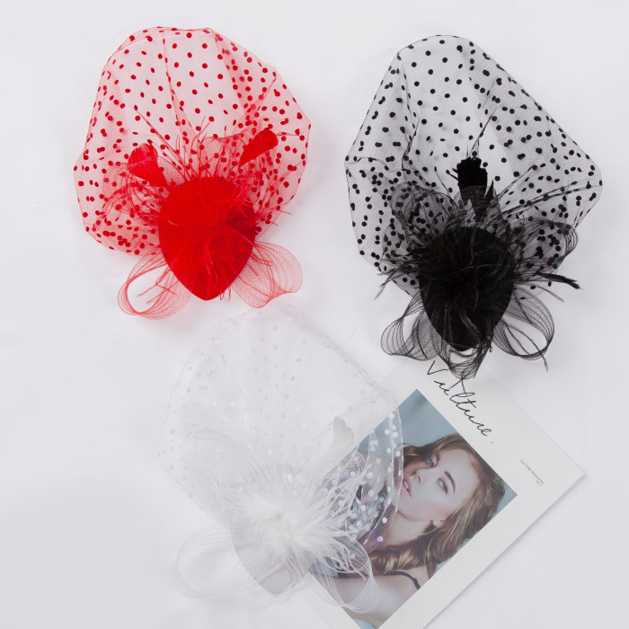 33g Weight Veil Hair Accessories Type 1 Piece Quantity Holiday, Daily Occasion Gauze Material Solid Color Pattern Women's Gender Ethnic Style Style Women's Ethnic Style Solid Color Gauze Veil 5