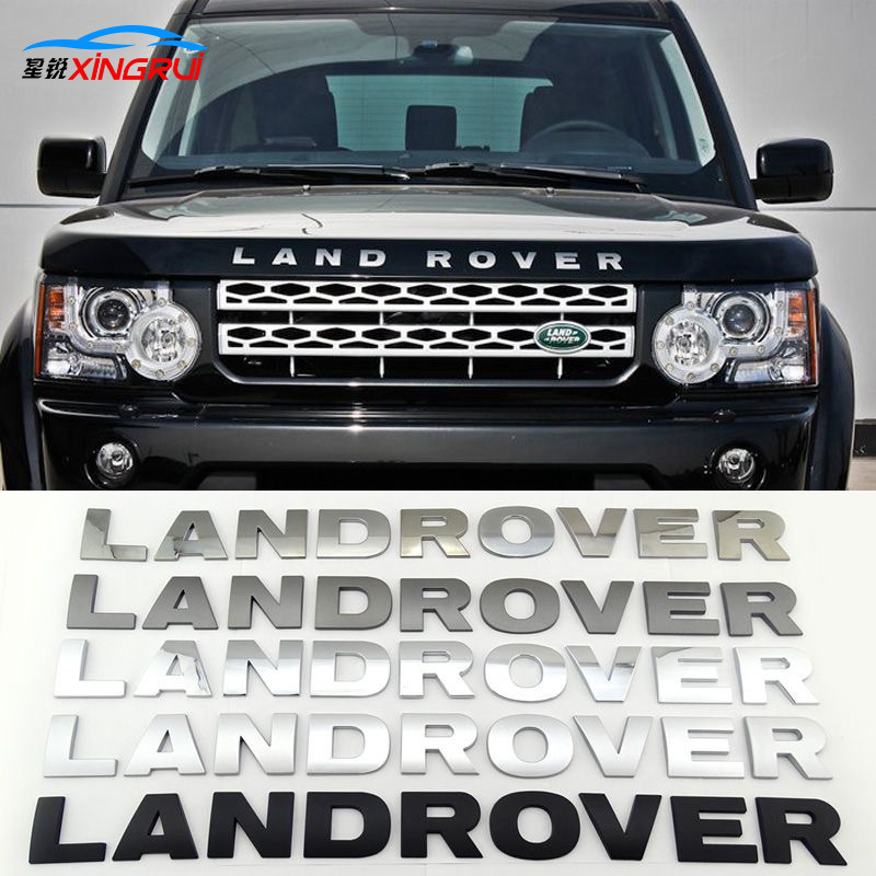 Applicable to Land Rover Discovery LAND ROVER Word Label 3/4 Cover English Letter Label Front and Rear Tail Car Labeling