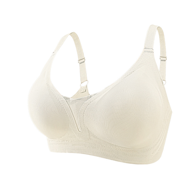 Comercio exterior transfronterizo Europa, Estados Unidos y Canadá ropa interior de damas de tamaño grande sin anillo de acero semi-fijo recopilado bra de soporte suave image 8
