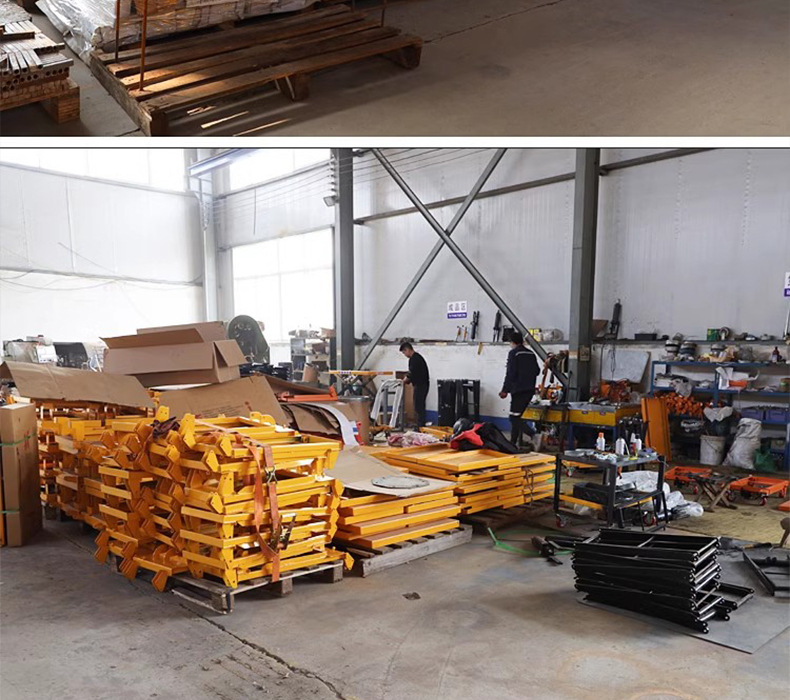 Manual hydraulic lift platform cart, small lift flatbed cart, electric loading and unloading cart, mobile scissor-type platform