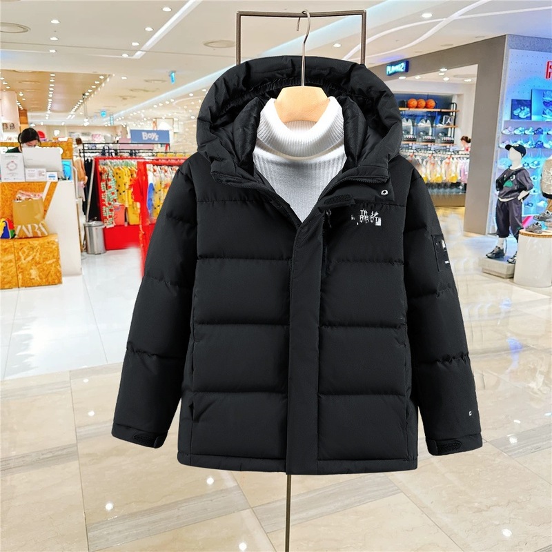 2025冬季男女中大儿童学院风连帽防风保暖羽绒服外套亲子装潮|undefined