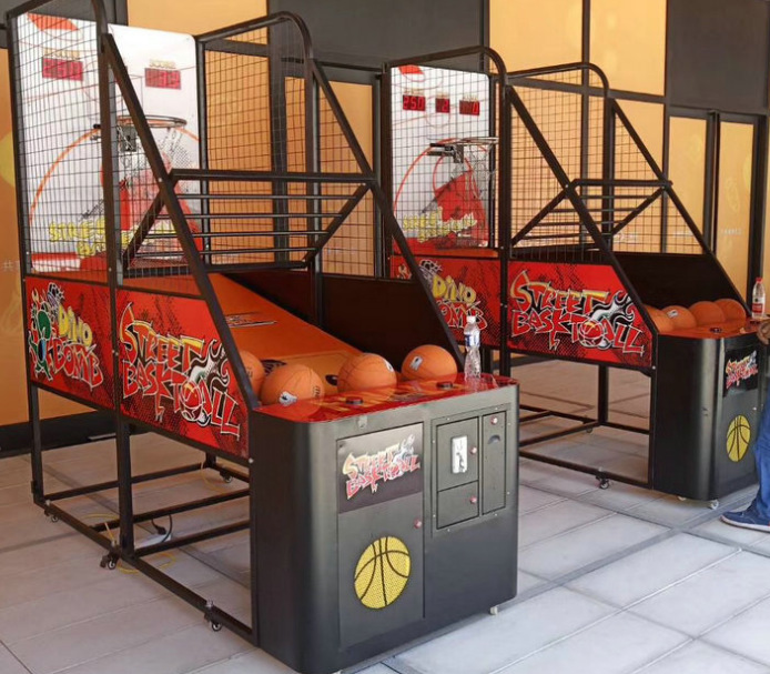 厂家出租网红投篮机儿童高配折叠投篮机自动计分左右摇摆游戏机