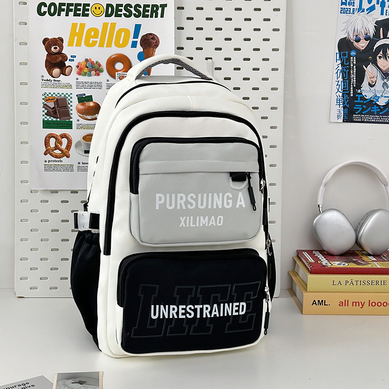 Mochila escolar de alto valor, gran capacidad, ligera y versátil para estudiantes de escuela primaria, quinto y sexto grado, mochila para estudiantes de secundaria y preparatoria