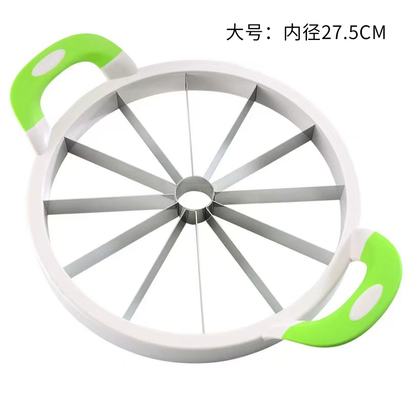 Nuevo corte de sandía grande y herramienta de corte de sandía grande de acero inoxidable Hami melón divisor corer slicer