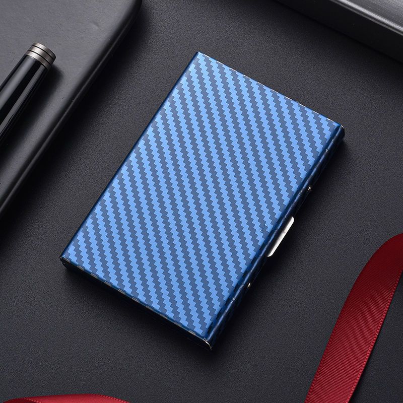 Titular de la tarjeta de acero inoxidable para hombres titular de la tarjeta de metal de cepillo antirrobo titular de la tarjeta de caja de tarjeta pequeña anti-desmagnetizador de las mujeres para el permiso de conducir