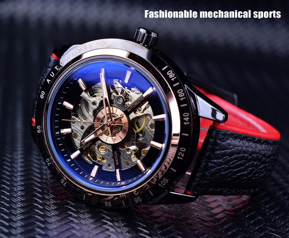 Forsining blue light glass mechanical watch for men's leisure sports hollowed out fully automatic mechanical watch is_voghion.com