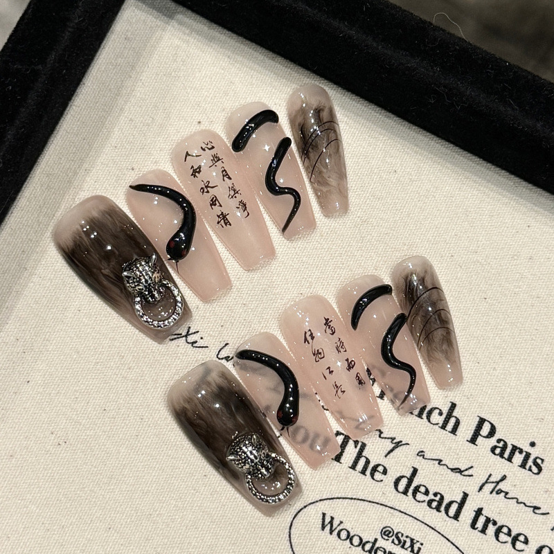 Rikman [Oriental Aesthetics] New Hand-Wearing Armor Female Guofeng Cool Feeling Hand-Wearing Armor Patch