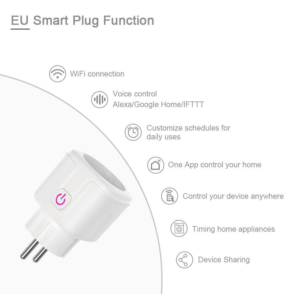 Граффити Wi-Fi смарт-розетка Европа