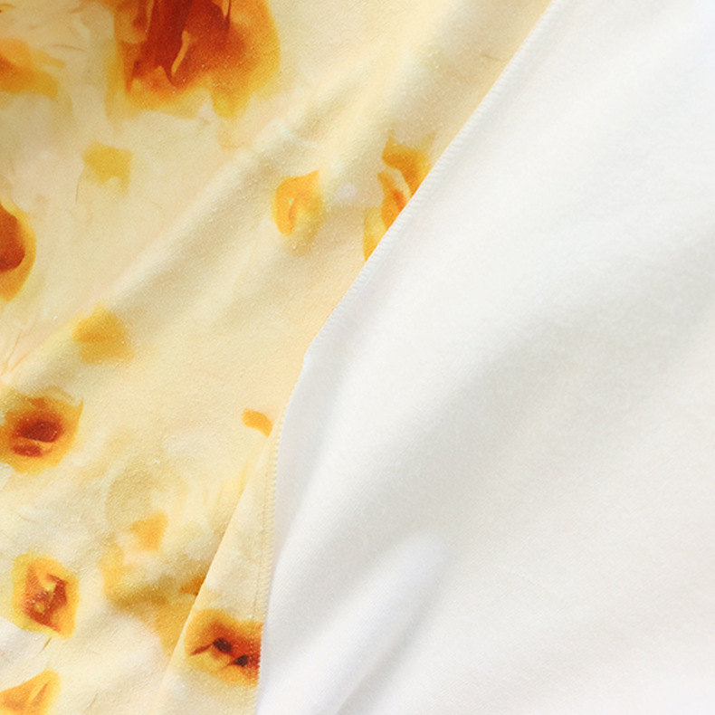 创意印花披萨双面绒超细纤维速干游泳吸水成人儿童沙滩毛巾浴巾