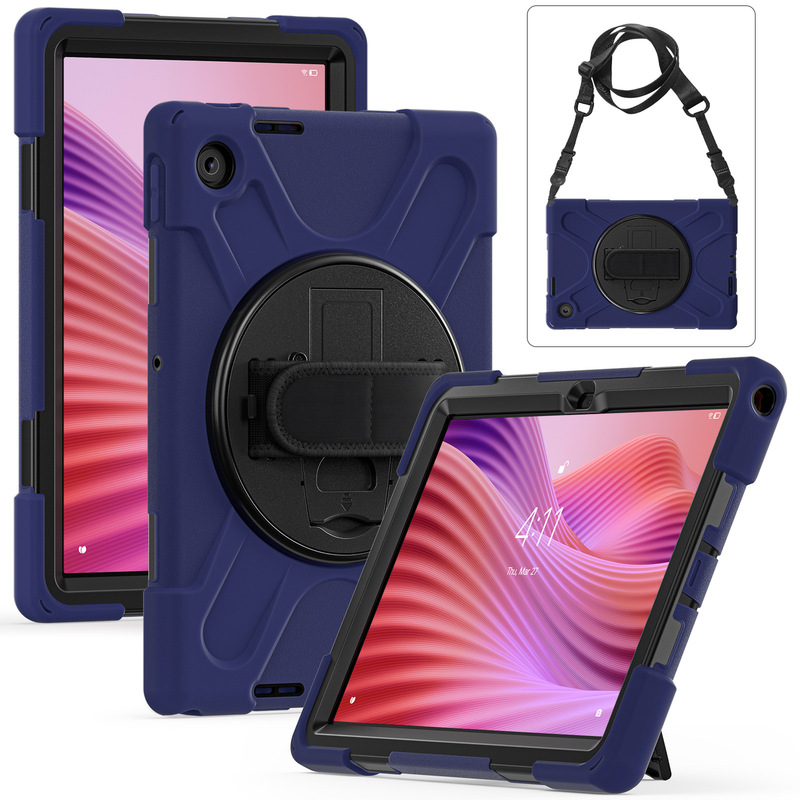 Suitable for Lenovo Tab 10.1 Tb311Fu Tablet Protective Case Zhaoyang K10C Rotating Stand Hand Strap Anti-Fall Shell